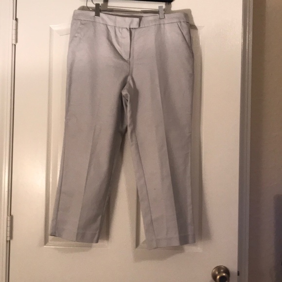 Celine Pants - Silver cropped dress pant